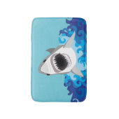 Great White Shark Funny Cartoon Badmat (Voorkant Verticaal)