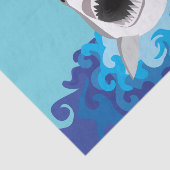 Great White Shark Funny Cartoon Tissuepapier (Detail)