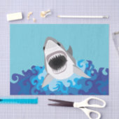 Great White Shark Funny Cartoon Tissuepapier (Craft)