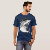 Great White Shark Graduation Cap Class of 2021 T-shirt (Voorkant volledig)