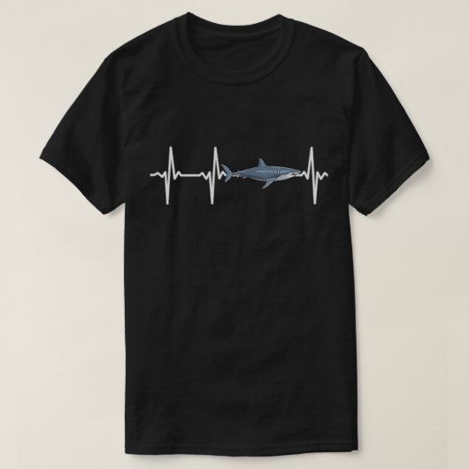 Great White Shark Heartbeat Shark Lovers Pullover (Design voorkant)