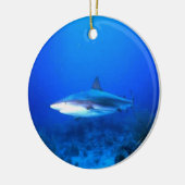 Great White Shark-kerstversiering Keramisch Ornament (Links)