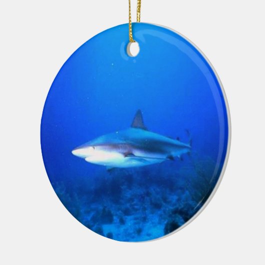 Great White Shark-kerstversiering Keramisch Ornament (Links)