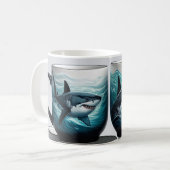 great white shark koffiemok (Voorkant links)