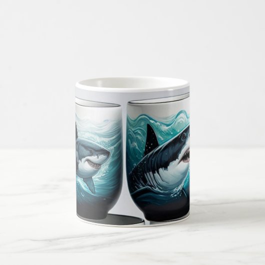 great white shark koffiemok (Center)