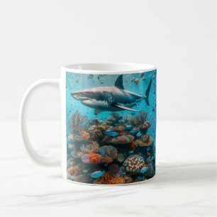 great white shark koffiemok