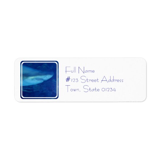 Great White Shark Mailing Label (Voorkant)