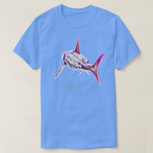 Great White Shark Motif Sharks 302 T-shirt (Design voorkant)