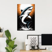 Great White Shark Poster (Thuiskantoor)