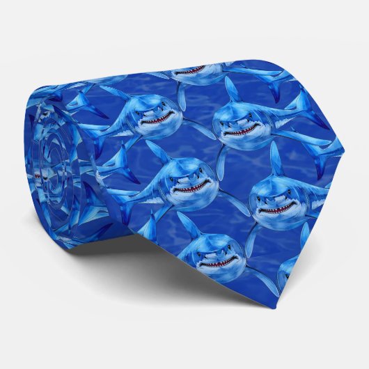 Great White Shark Stropdas (Opgerold)