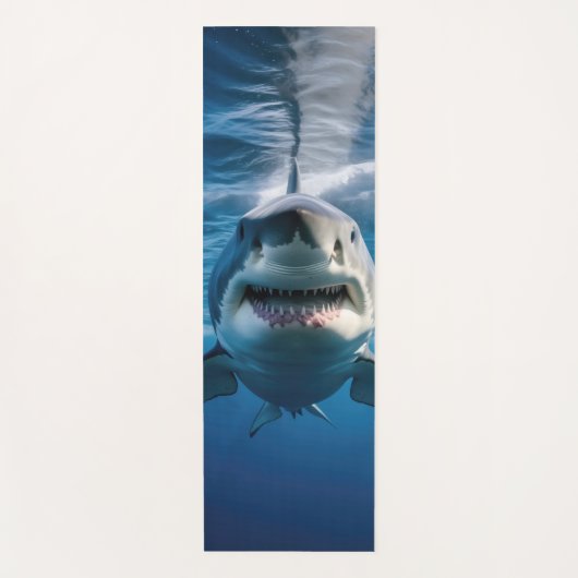 Great White Shark Yogamat (Voorkant)