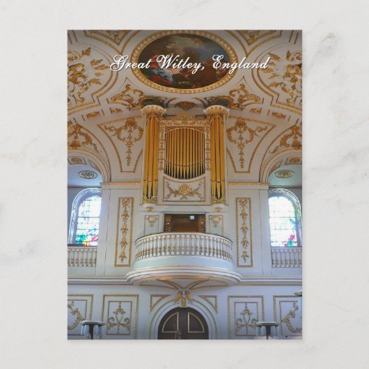 Great Witley Church, Brits briefkaart (Voorkant)