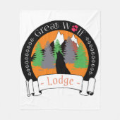 GREAT WOLF LODGE FLEECE DEKEN (Voorkant)