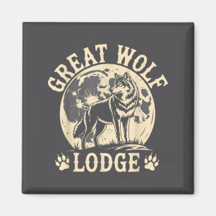Great Wolf Lodge Huilende Wolf Volle Maan Natuur S Magneet