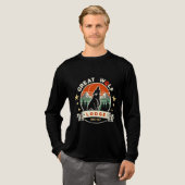 Great Wolf Spirit - Bold Wilderness Design Tri-Blend Shirt (Voorkant)