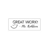 Great Work | Personalized Teachers Zelfinktende Stempel (Design)