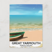 Great Yarmouth, Norfolk, Seaside-reisposter Briefkaart (Voorkant)