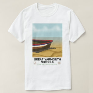 Great Yarmouth Norfolk Vintage reisposter T-shirt