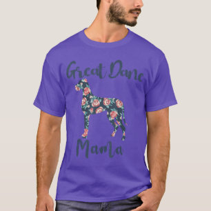 GreatDane Dog Mama Moeder Vrouwen grappig T-shirt