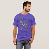 GreatDane Dog Mama Moeder Vrouwen grappig T-shirt (Voorkant volledig)