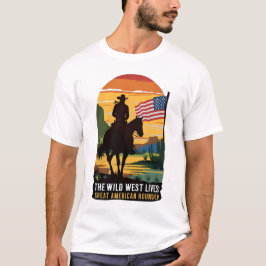 Greate American Roundup shirt, westerne kleding vo T-shirt