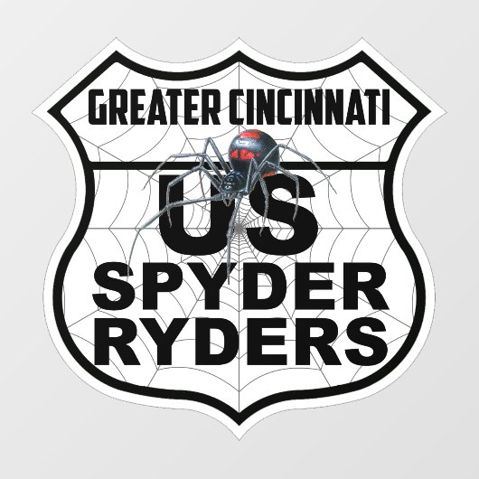 Greater Cincinnati Hoofdstuk - Sticker Hoofdstuk L (Vel)
