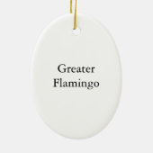 Greater Flamingo, John Audubon Keramisch Ornament (Achterkant)