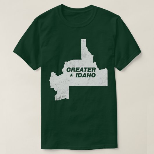 Greater Idaho Map T-shirt (Design voorkant)
