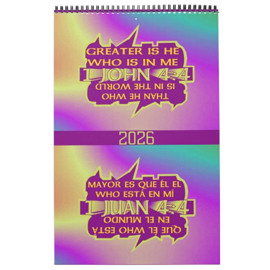 Greater is Hij© - Spaans & Engels Kalender (Hoes)