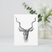Greater Kudu Briefkaart (Staand voorkant)