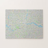 Greater London, England Map Legpuzzel (Horizontaal)