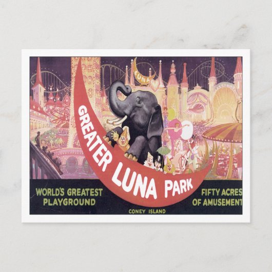  Greater Luna Park Briefkaart (Voorkant)