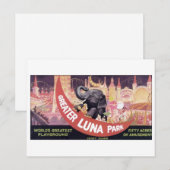 Greater Luna Park Coney Briefkaart (Voorkant / Achterkant)