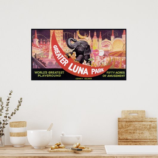  Greater Luna Park Poster (Keuken)