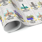 Greater Manchester Cadeaupapier (Rol Hoek)