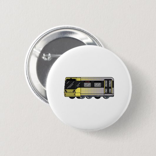 Greater Manchester Metrolink graffiti bomsticker Ronde Button 5,7 Cm (Voorkant /achterkant)