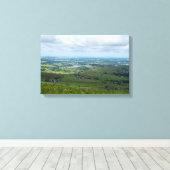 Greater Manchester vanaf Blackstone Edge Canvas Afdruk (Insitu (Houten vloer))