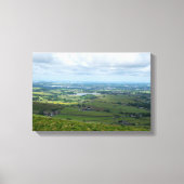 Greater Manchester vanaf Blackstone Edge Canvas Afdruk (Voorkant)