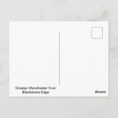 Greater Manchester vanuit Blackstone Edge Briefkaart (Achterkant)