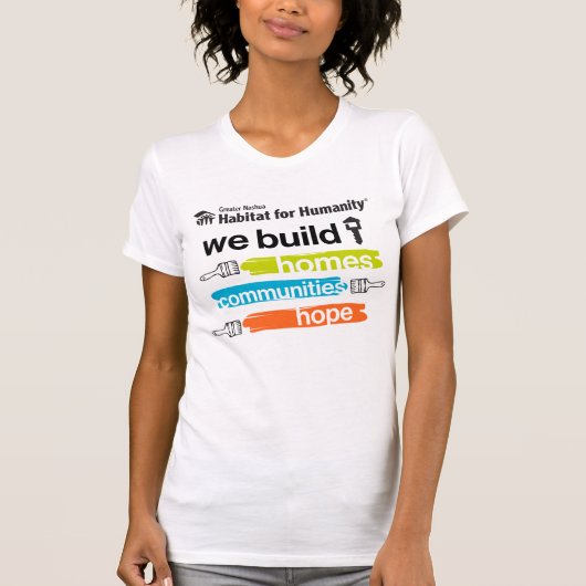 Greater Nashua Habitat Slim Fit Build T shirt (Voorkant)
