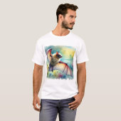 Greater Noctule Bat 120924AREF149 - Watercolor T-shirt (Voorkant volledig)