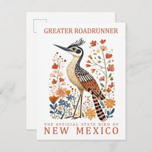 Greater Roadrunner Bird of New Mexico Verenigde St Briefkaart (Voorkant / Achterkant)