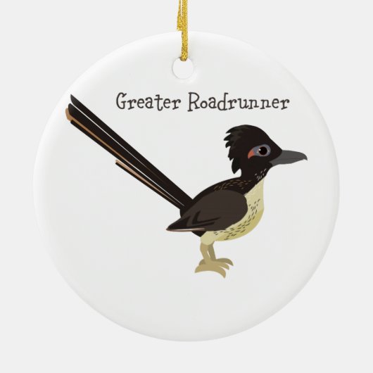 Greater Roadrunner Keramisch Ornament (Achterkant)