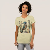 Greater Roadrunner omgeven door Yucca Flower 3 T-shirt (Voorkant volledig)