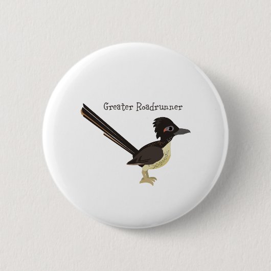 Greater Roadrunner Ronde Button 5,7 Cm (Voorkant)