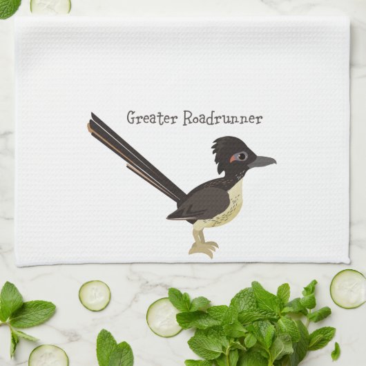 Greater Roadrunner Theedoek (Gevouwen)