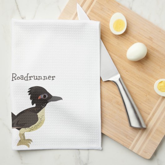 Greater Roadrunner Theedoek (Quarter Fold)