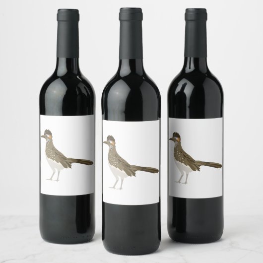 Greater Roadrunner Wijn Etiket (Flessen)