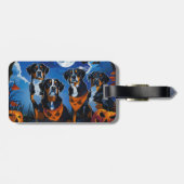 Greater Swiss Halloween Spooky Bagagelabel (Achterkant horizontaal)