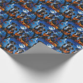 Greater Swiss Halloween Spooky Cadeaupapier (Hoek)